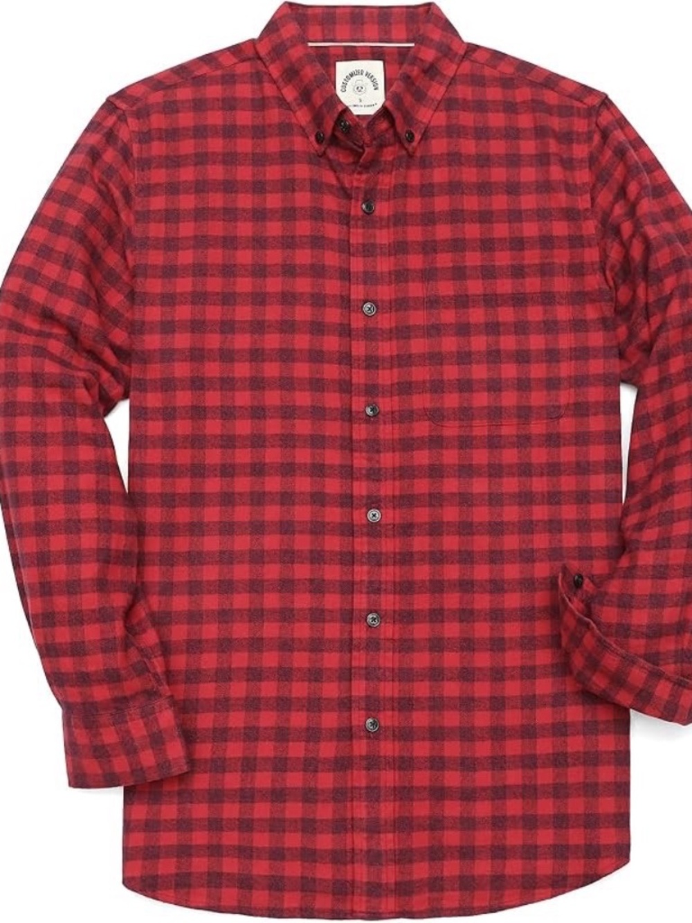 Dubinik Customized Version Men's XXXL Long Sleeve Plaid Shirt Casual